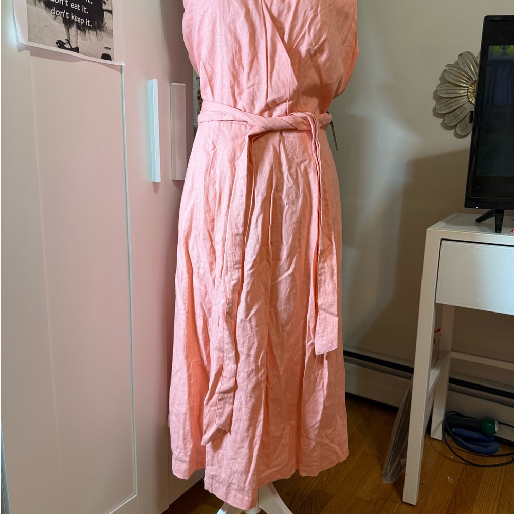 New York & Company One Shoulder Pink Dress